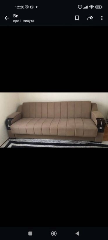 ikea komoda za presvlacenje: Three-seat sofas, color - Beige, Used