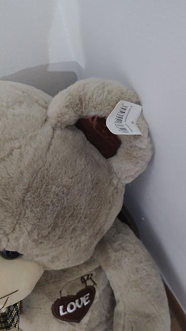 pettee bear: Новый.Большой плюшевый мишка - Цвет: серо-бежевый, уши с коричневыми — 2