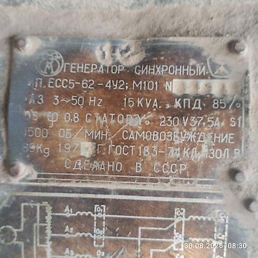 генератор 24: Синхронный генератор ЕСС5-62-4У2 (М101) Основные характеристики с — 2