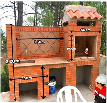Manqallar, qrillər, barbekyu: Manqal, Kömür, Kərpicli — 4
