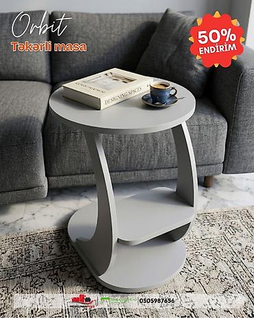 tek stolar: Jurnal masası, Yeni, Açılmayan, Laminat, Oval masa — 1