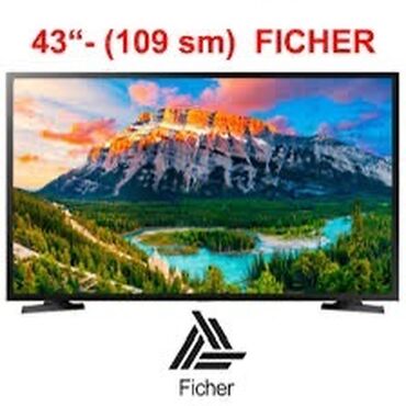 smart led: Новый Телевизор Ficher Led 43" FHD (1920x1080), Самовывоз, Бесплатная доставка, Платная доставка