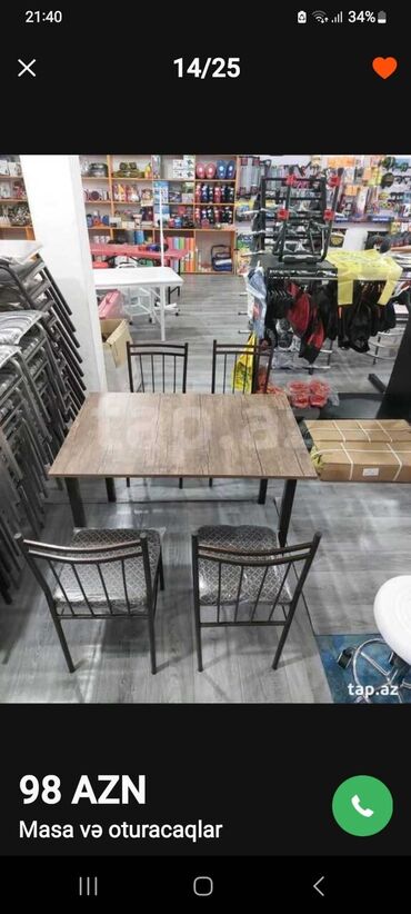 Bağ, çöl masa və oturacaq dəstləri: Yeni, Dördbucaq masa, 4 stul, Açılmayan, Stullar ilə, Taxta, Azərbaycan -da lalafo.az — 15 Bağ, çöl masa və oturacaq dəstləri: Yeni, Dördbucaq masa, 4 stul, Açılmayan, Stullar ilə, Taxta, Azərbaycan — 15