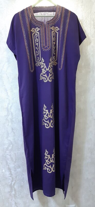 платье в национальном стиле: Пляжная туника,платье в этническом стиле из Египта, х/б, размер 48-52