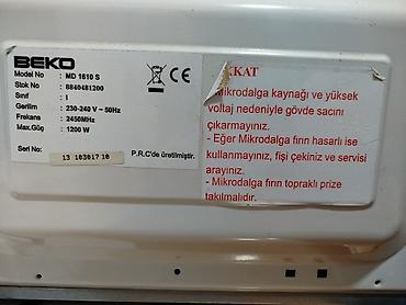 Mikrodalğalı sobalar: Mikrodalğalı soba Beko, Ayrıca dayanan, Mikrodalğalar ilə, rəng - Gümüşü, İşlənmiş — 3
