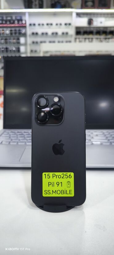 Apple iPhone: IPhone 15 Pro, 256 GB, Black Titanium, Face ID