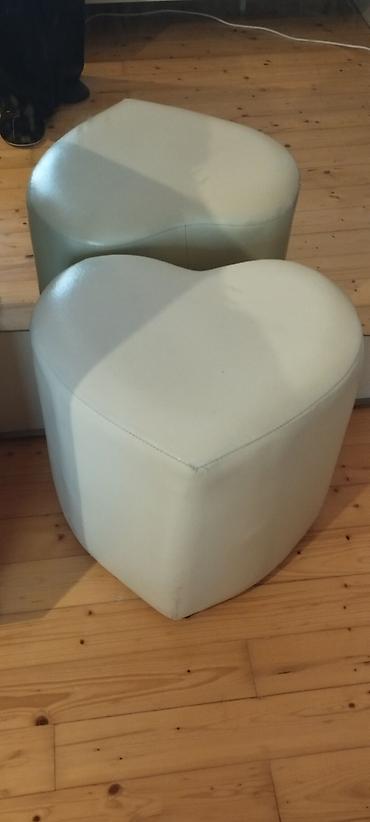 пуфик мягкий: Ürəmvari puf/oturacaq - Forma: ürək şəklində - Material: yumşaq süni — 1