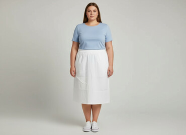prosta spódnice maxi: Women`s skirt, size 4XL