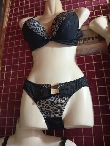 crni šorc: Satin, With push-up, color - Black