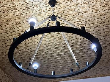 lüstr: Çılçıraq, 10 və daha çox lampa, Metal — 6
