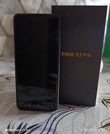 зарядник для аккумулятора купить: Poco X3 Pro, 256 ГБ, цвет - Черный, Отпечаток пальца