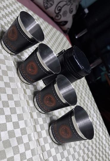 Другие комплектующие: Стальные рюмки, 4шт. в чехле (дермантин). С рисунком национального — 8