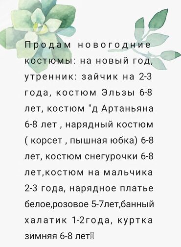 Карнавальные костюмы: Всё вещи в отличном состоянии, одевали только один раз на утренник!!!