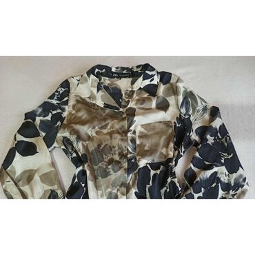 Košulje: Zara, M, Saten, Cvetni, bоја - Šareno — 9