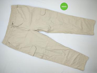 extreme baggy: Męskie spodnie cargo jogger – beżowe - Rozmiar: 40 (MEN) - Krój — 2
