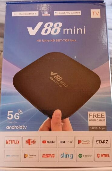 96 mini smart tv box: Yeni Smart TV boks 8 GB / 128 GB, Android, Ünvandan götürmə, Pulsuz çatdırılma, Rayonlara çatdırılma
