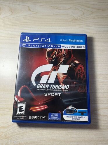 playstation 3 disk: PlayStation 4 üçün "Gran Turismo Sport" oyunu. Bu disk PlayStation VR