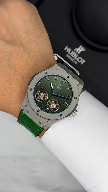 3d saatlar: Yeni, Qol saatı, Hublot, rəng - Yaşıl — 1