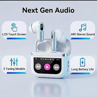 airpods max 2: AF‑J89 TWS qulaqcıq + toxunma ekranlı şarj qutusu . 400mah batarya ile — 2