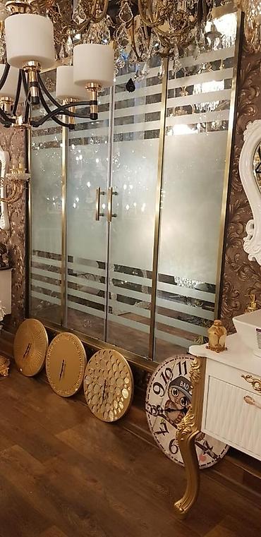 Duş kabinaları, arakəsmələr: 6mm 8mm 10mm sade mat dekorlu şüşələrdən hazirlanan duskabinlərin — 17