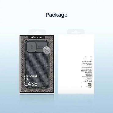 Maske i futrole za telefone: Maska Nillkin CamShield Pro Magnetic za iPhone 14 6.1 crna. Uz brzu — 12