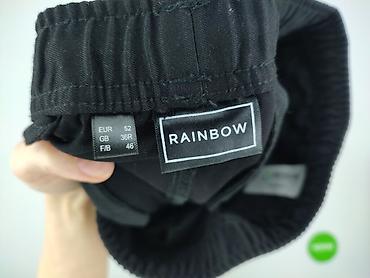 rammstein: Męskie spodnie RAINBOW, czarne, styl jogger/cargo. - Rozmiar z metki — 4