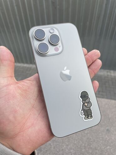 телефон верту: IPhone 16 Pro, Новый, 256 ГБ, Natural Titanium, Кабель, Коробка, Чехол, 100 %