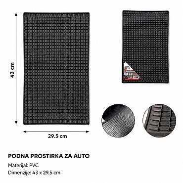 KMT Crne mrežaste patosnice za automobile 2000101 Univerzalna podna