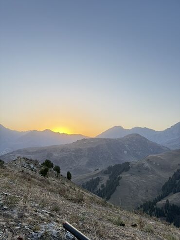 фото на стекле: Фотопечать/постер «Горный закат» - Авторская горизонтальная