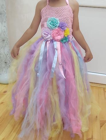 детские вещи на годик: Uşaq üçün bənövşəyi rəngdə şənlik/gecə libası - Model: tutu tərzində — 7