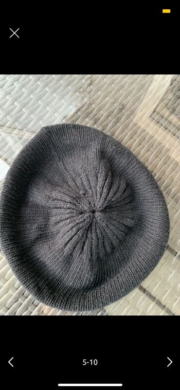 Baş geyimləri: 5-10 azn Qadınlar üçün şapka dəsti - Model 1: Açıq boz rəngli, yumşaq — 7