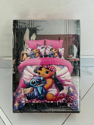 Posteljina: Dečiji setovi posteljine – 3 dela Teme/motivi: - Spider‑Man - Lilo — 2