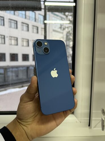 айфон без фейс: IPhone 13, 128 ГБ, Синий, Защитное стекло, Чехол, Коробка, 78 %