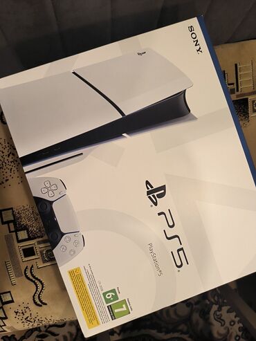 PS5 (Sony PlayStation 5): PlayStation 5 slim 1 tr yaddaş herkese salam, cemi 2 aydir almisam