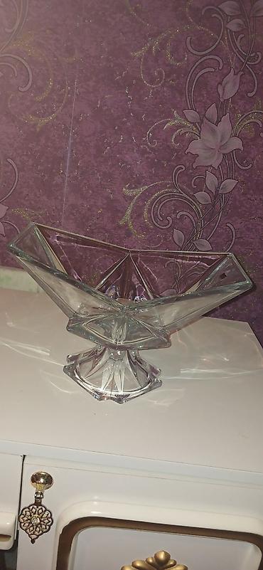 duz qablari: CRYSTALITE BOHEMIA kristal meyvə/qənnadı qabı – Çexiya istehsalı - — 2