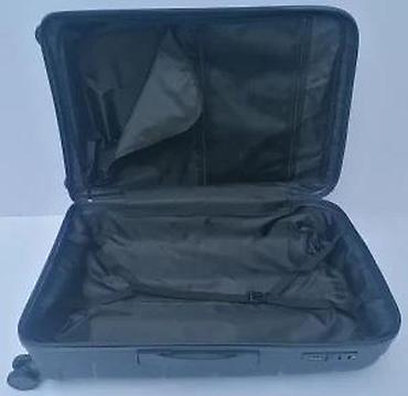 Putni koferi i torbe: Tvrdi kofer na točkiće – tamnosivi - Materijal: čvrsta ABS/PC školjka — 13