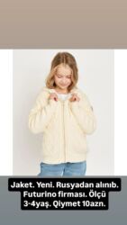 Üst geyimləri: Jaket, Qız üçün, 3 - 4 yaş