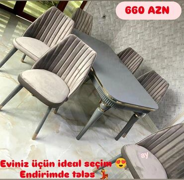 Dolablar: Qonaq otağı üçün, Yeni, 6 stul