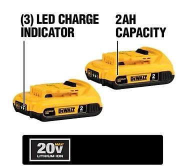 литий ион: Dewalt dcb203 Акумуляторные батареи dewalt dcb 203 2ah 2шт — 2