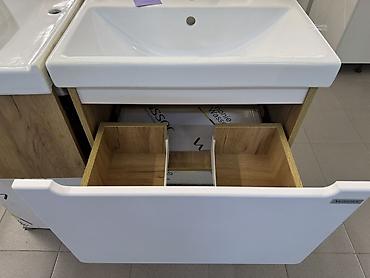 silver kitchen: Тумба с умывальником для ванной комнаты - Комплект: подвесная тумба с — 3