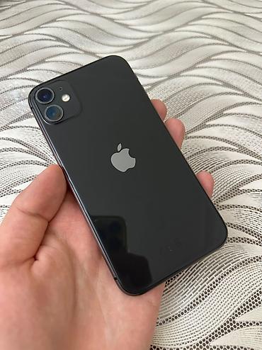 IPhone 11, 64 GB, Qara, Simsiz şarj, Face ID