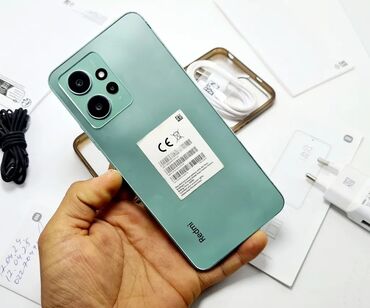 обменять старый телефон на новый: Redmi, Redmi Note 12, Б/у, 256 ГБ, цвет - Синий, eSIM, 2 SIM