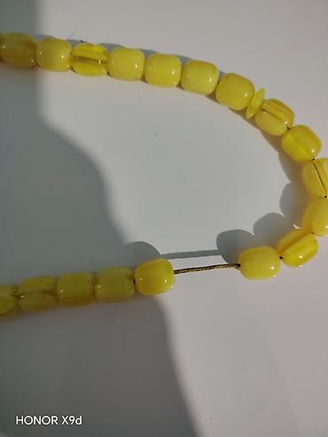 fosfor tesbih: ​Antik Kərbəla təsbehi (Sarı damarlı material, 33 daşlı). Kərbəla — 2