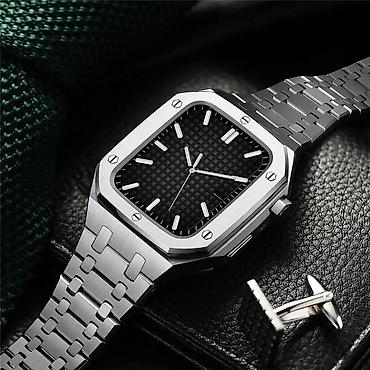 Наручные часы: Premium Brend metal kəmər – Apple Watch Mod Kit - Uyğunluq: Apple — 6