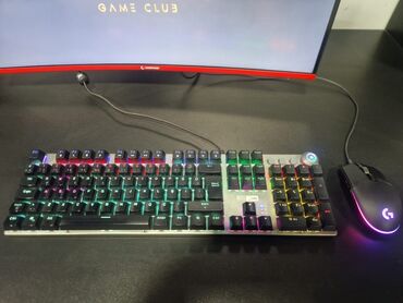 Masaüstü kompüterlər və iş stansiyaları: Oyun üçün tam set: monitor + mexaniki klaviatura + - Klaviatura: Tam — 2