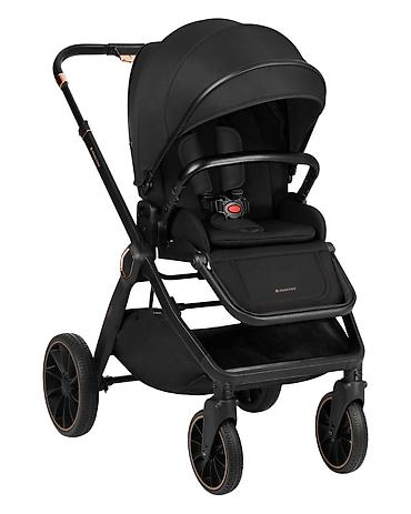 lakovi za decu: KIKKA BOO Kolica TIFFANY black set 2u1 sa tvrdom korpom SKU: KKB2 — 1