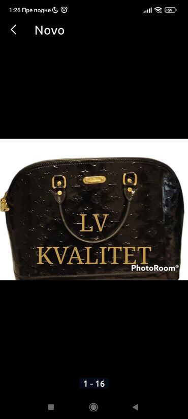 replay crna torbica: Elegant purse, Louis Vuitton, Material: Leather