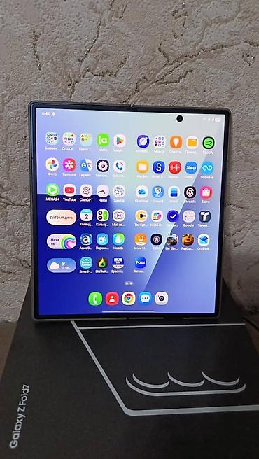 Samsung: Samsung Galaxy Z Fold 7, Б/у, 256 ГБ, цвет - Синий, 1 SIM, eSIM — 3