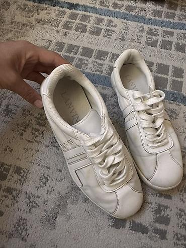 lanvin curb: Кроссовки LANVIN, белые в отличном состоянии размер 34,5 Постиранные в — 2