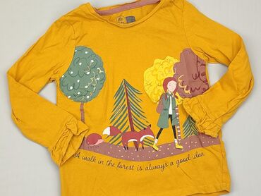żółta bluzka z długim rękawem: Bluzka, Little kids, 7 lat, 116-122 cm, stan - Dobry